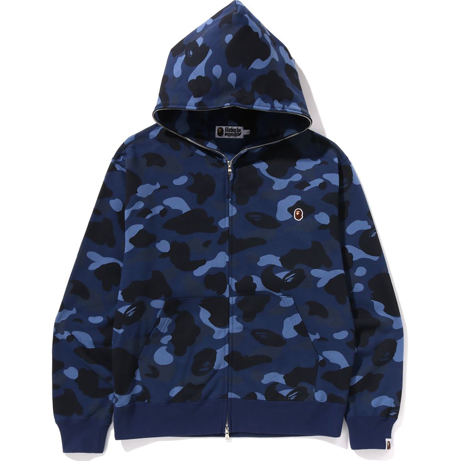 ONE POINT COLOR CAMO CROPPED FULL ZIP HOODIE MENS - Image 7