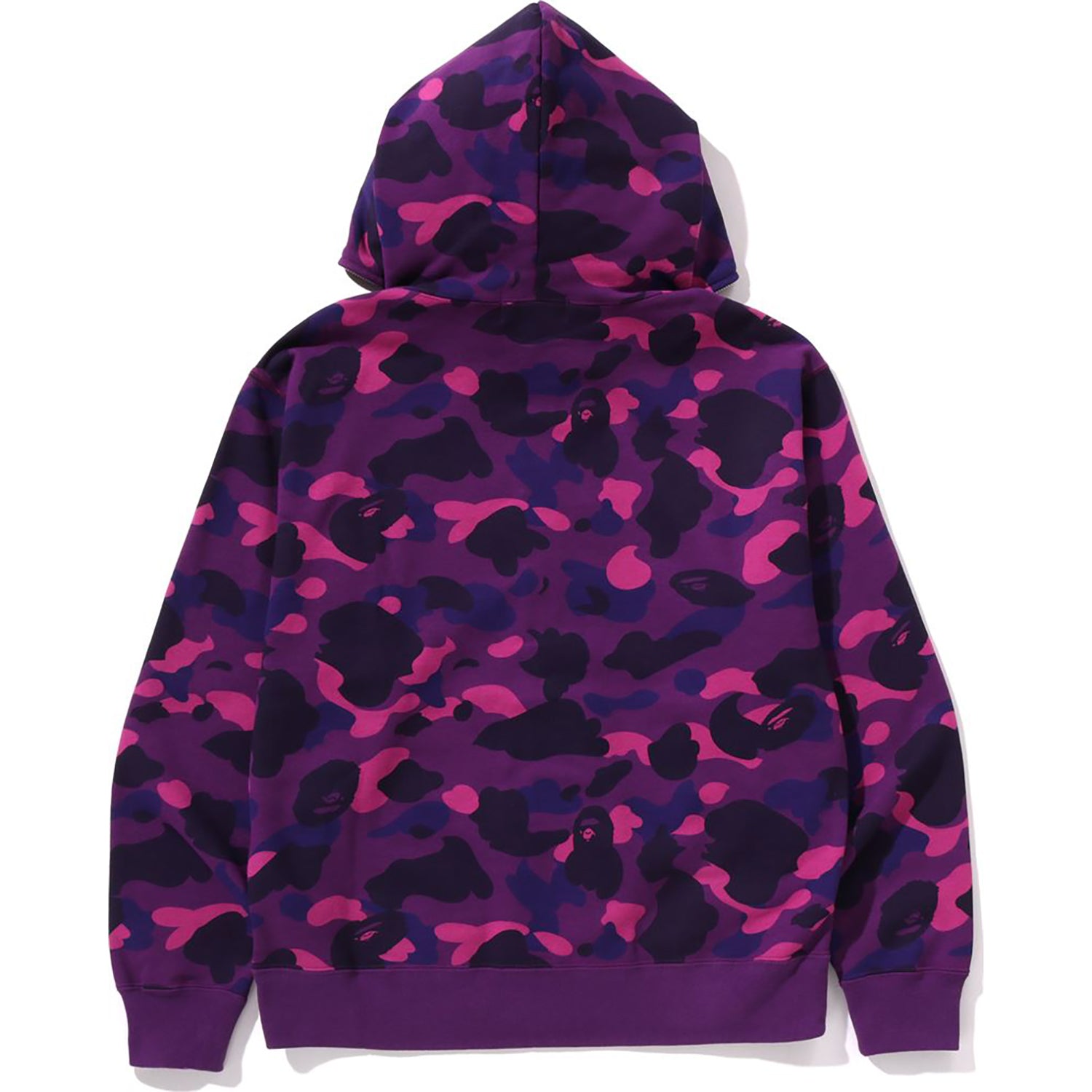 ONE POINT COLOR CAMO CROPPED FULL ZIP HOODIE MENS - Image 2