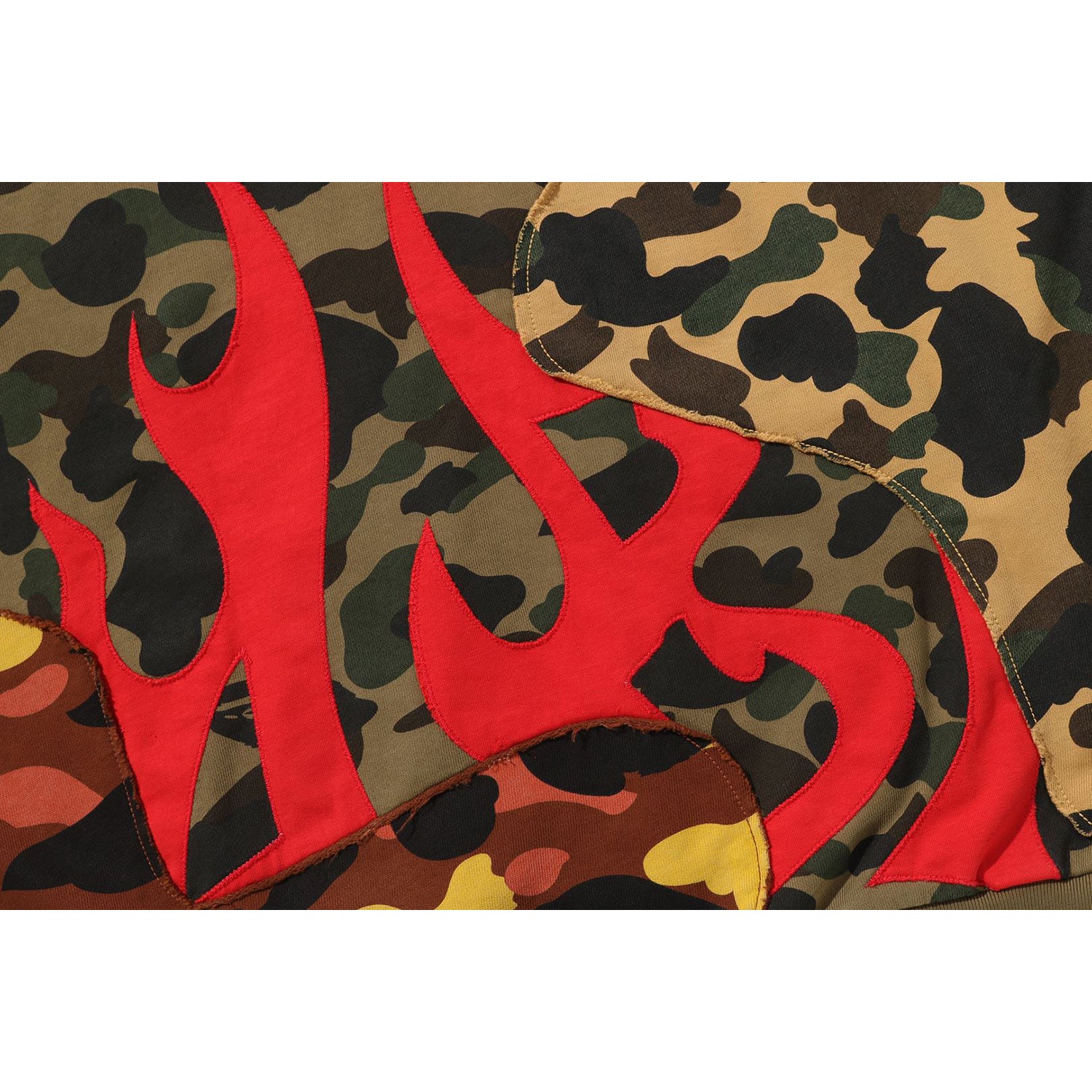 1ST CAMO UPCYCLED RELAXED FIT FULL ZIP HOODIE MENS - Image 4