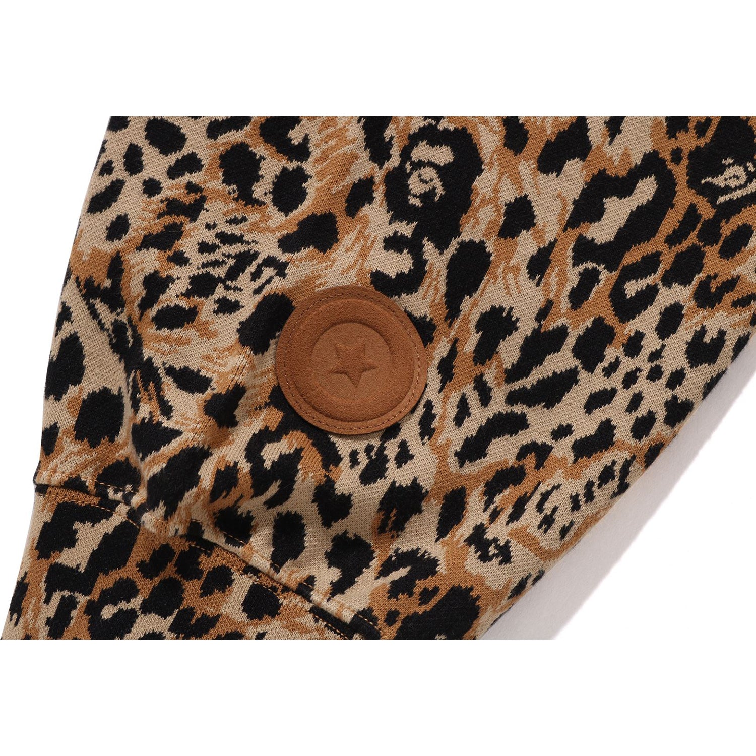 WILD LEOPARD PATTERN SHARK RELAXED FIT FULL ZIP HOODIE MENS - Image 18