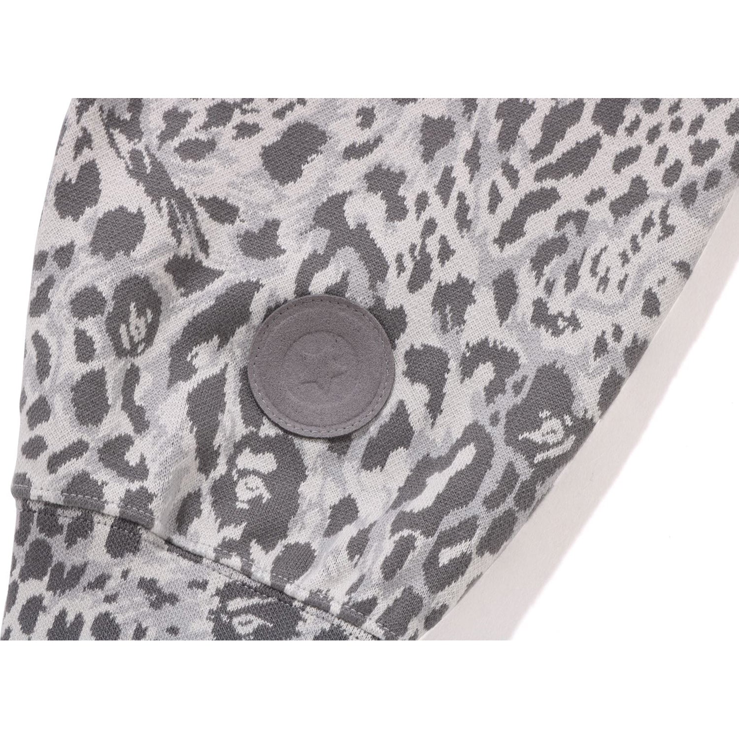 WILD LEOPARD PATTERN SHARK RELAXED FIT FULL ZIP HOODIE MENS - Image 6