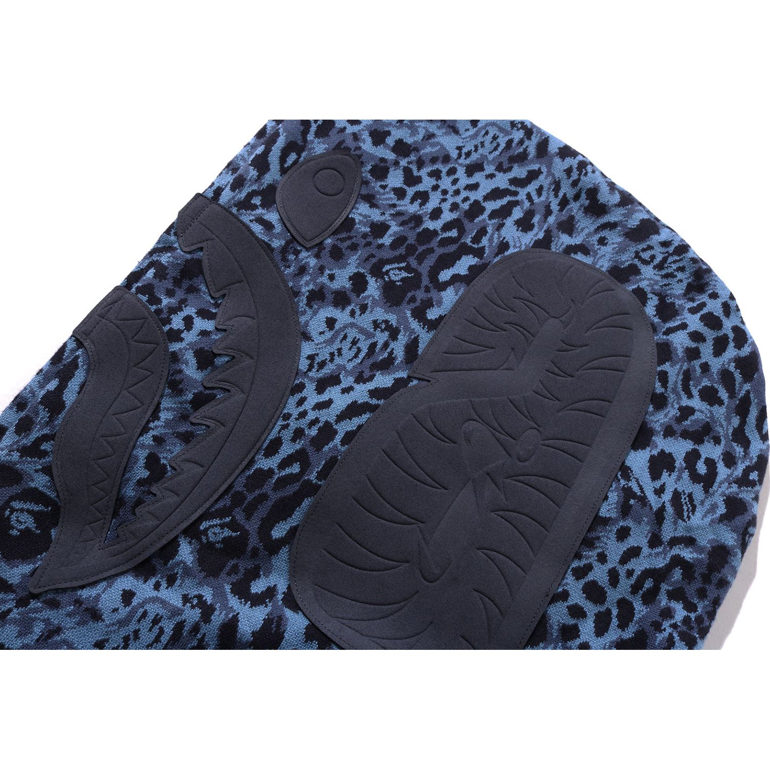 WILD LEOPARD PATTERN SHARK RELAXED FIT FULL ZIP HOODIE MENS - Image 11