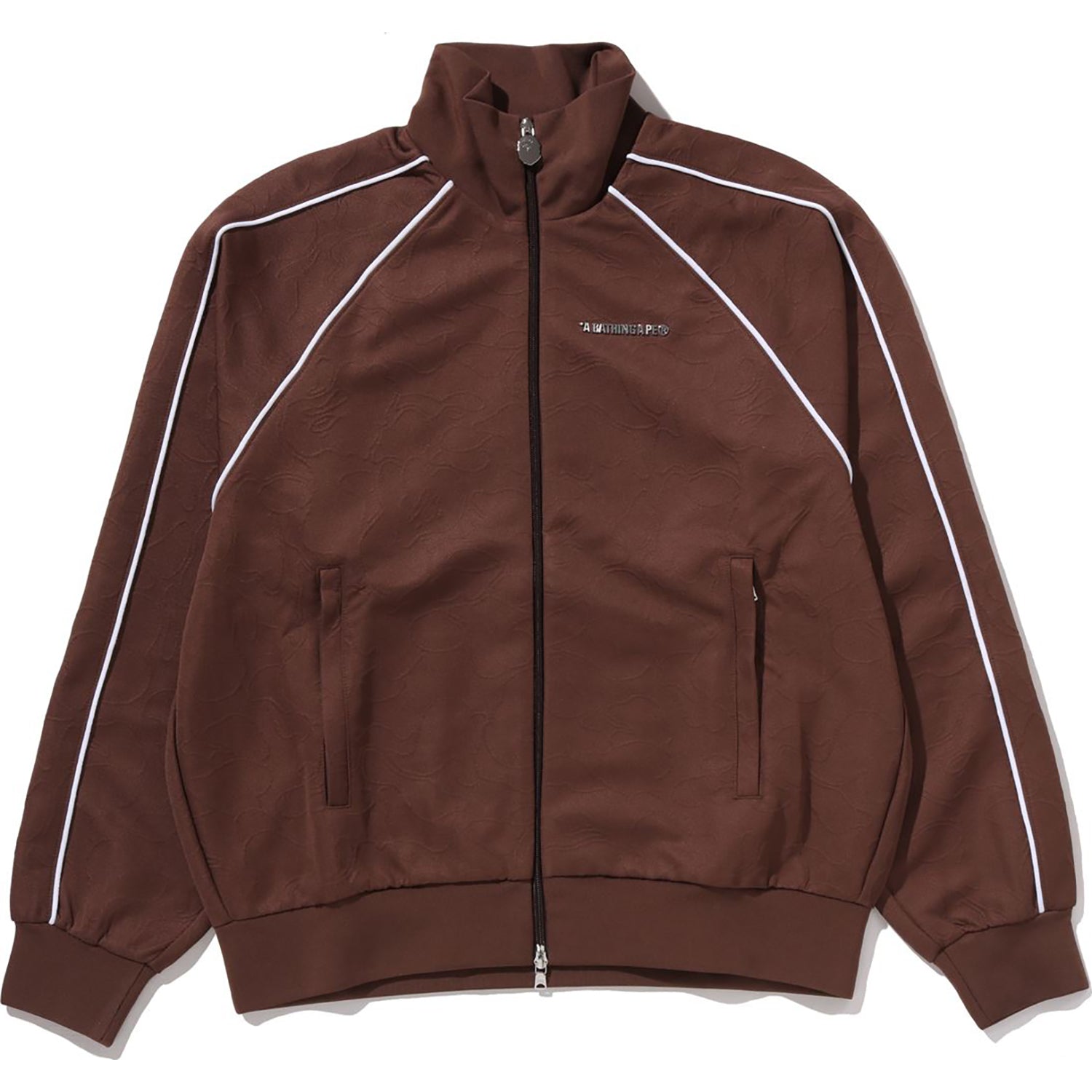 LINE CAMO JACQUARD METAL LOGO RELAXED FIT TRACK JACKET MENS - Image 5