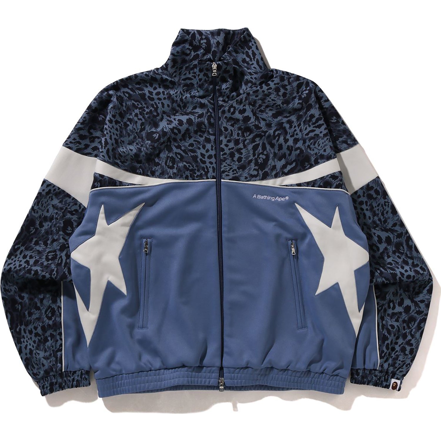 WILD LEOPARD PATTERN RELAXED FIT TRACK JACKET MENS - Image 5