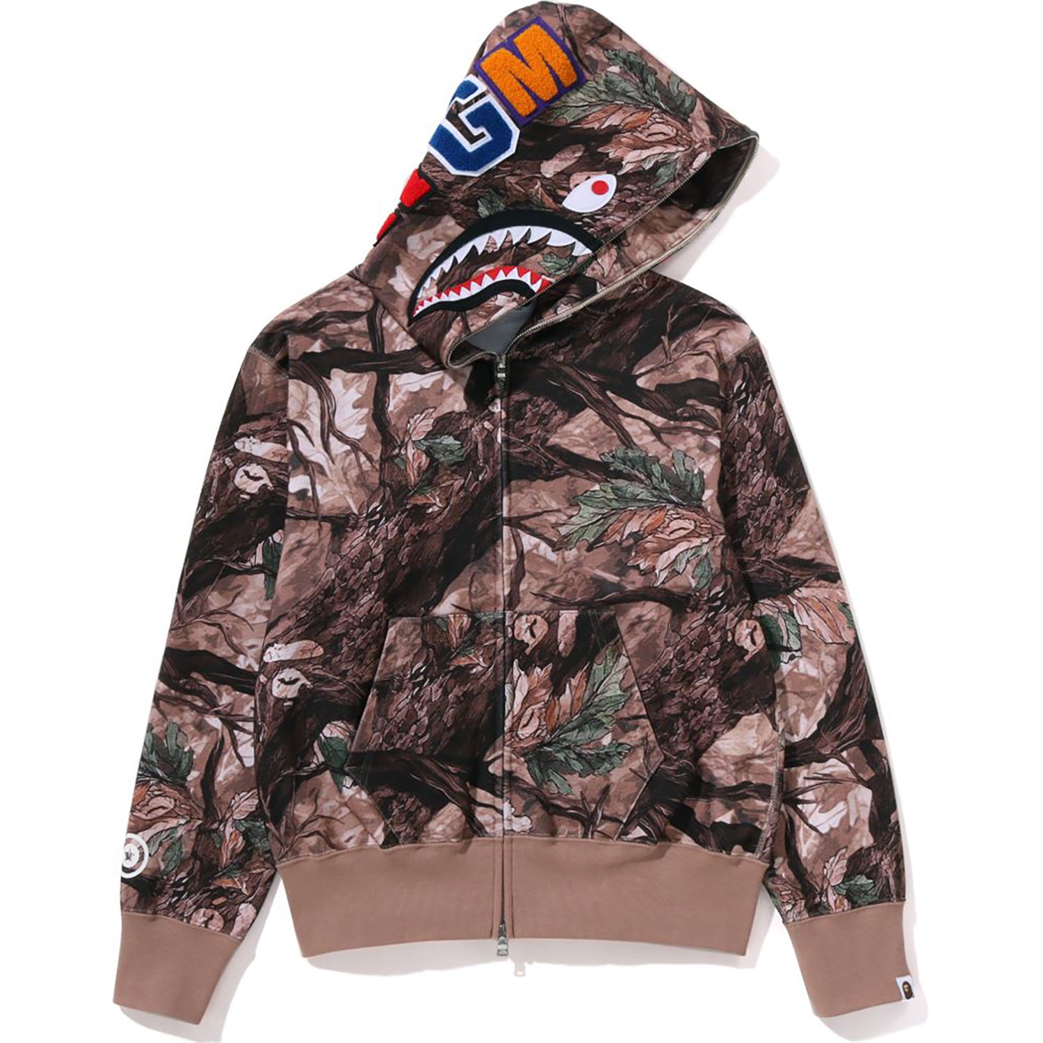 TREE EDGE CAMO SHARK FULL ZIP HOODIE LADIES