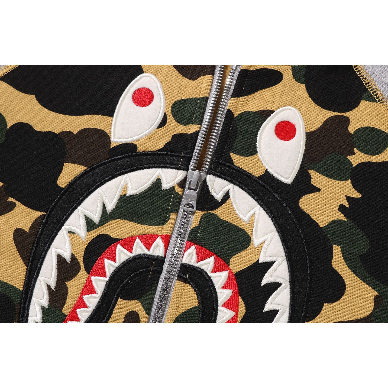 1ST CAMO SHARK PATCH ZIP HOODIE KIDS - Image 7