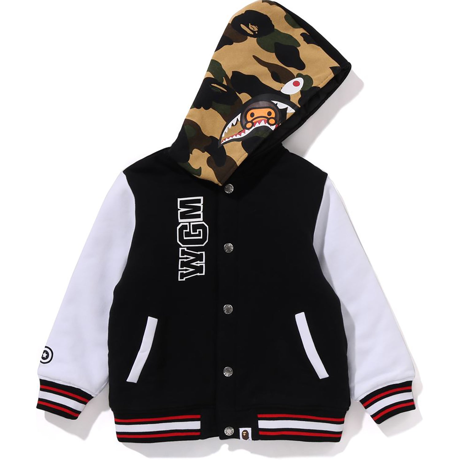 MILO SHARK HOODIE SWEAT VARSITY JACKET KIDS - Image 2