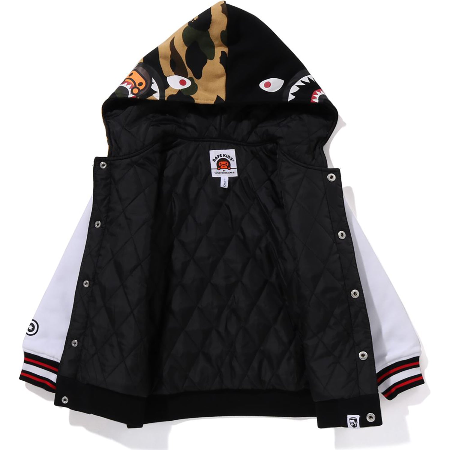 MILO SHARK HOODIE SWEAT VARSITY JACKET KIDS - Image 4