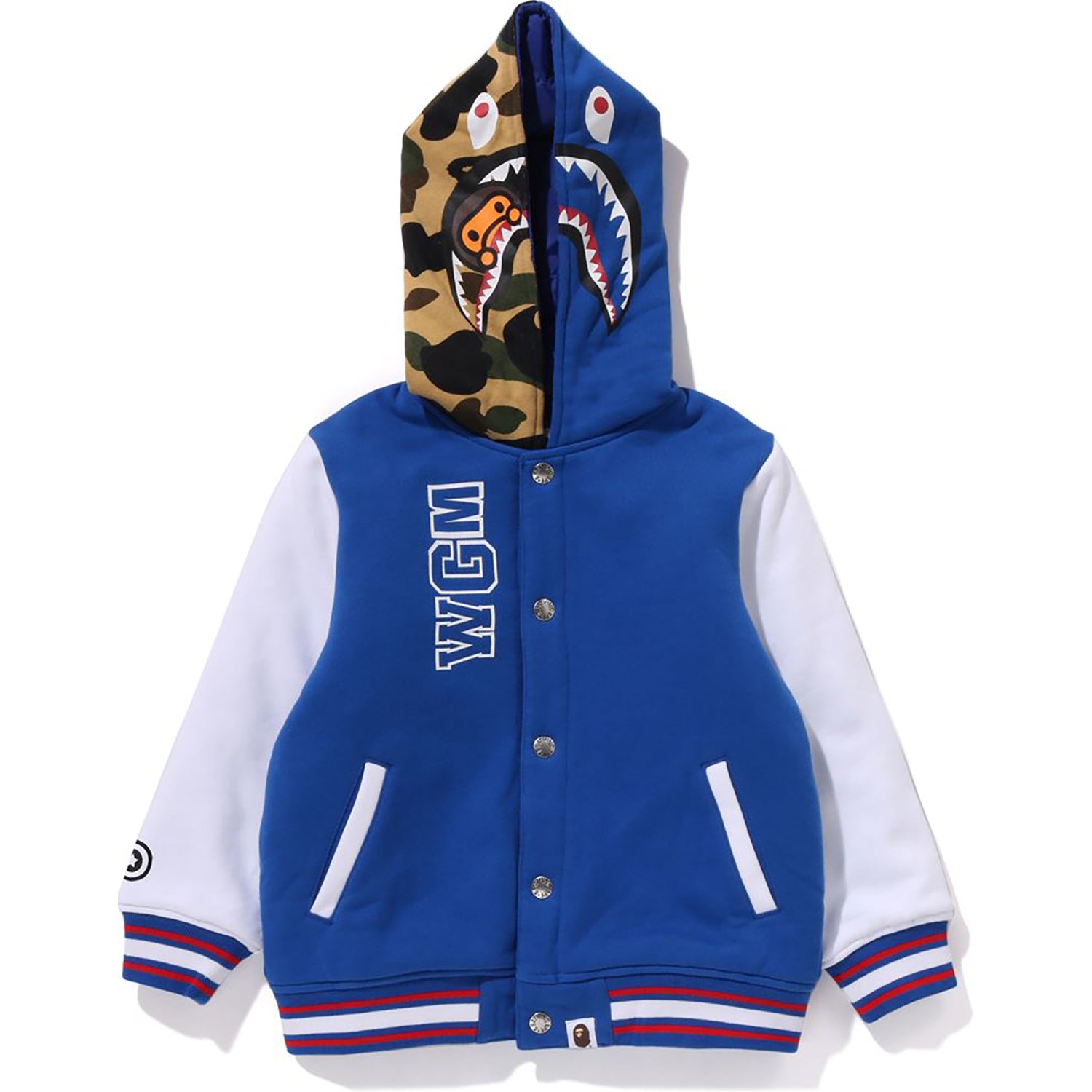 MILO SHARK HOODIE SWEAT VARSITY JACKET KIDS - Image 6