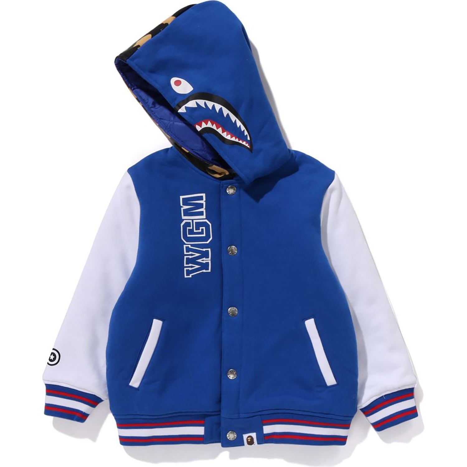 MILO SHARK HOODIE SWEAT VARSITY JACKET KIDS - Image 8
