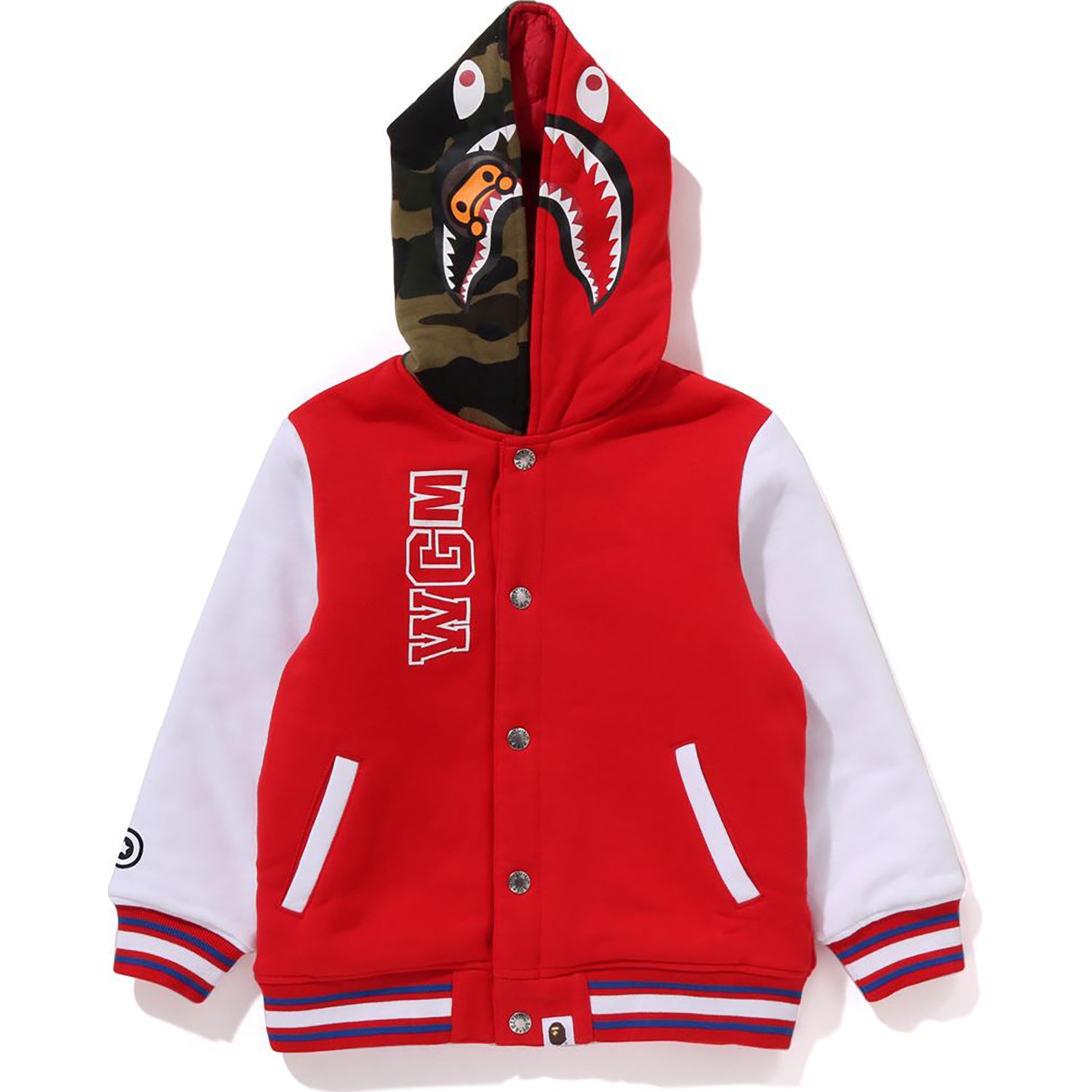 MILO SHARK HOODIE SWEAT VARSITY JACKET KIDS - Image 11