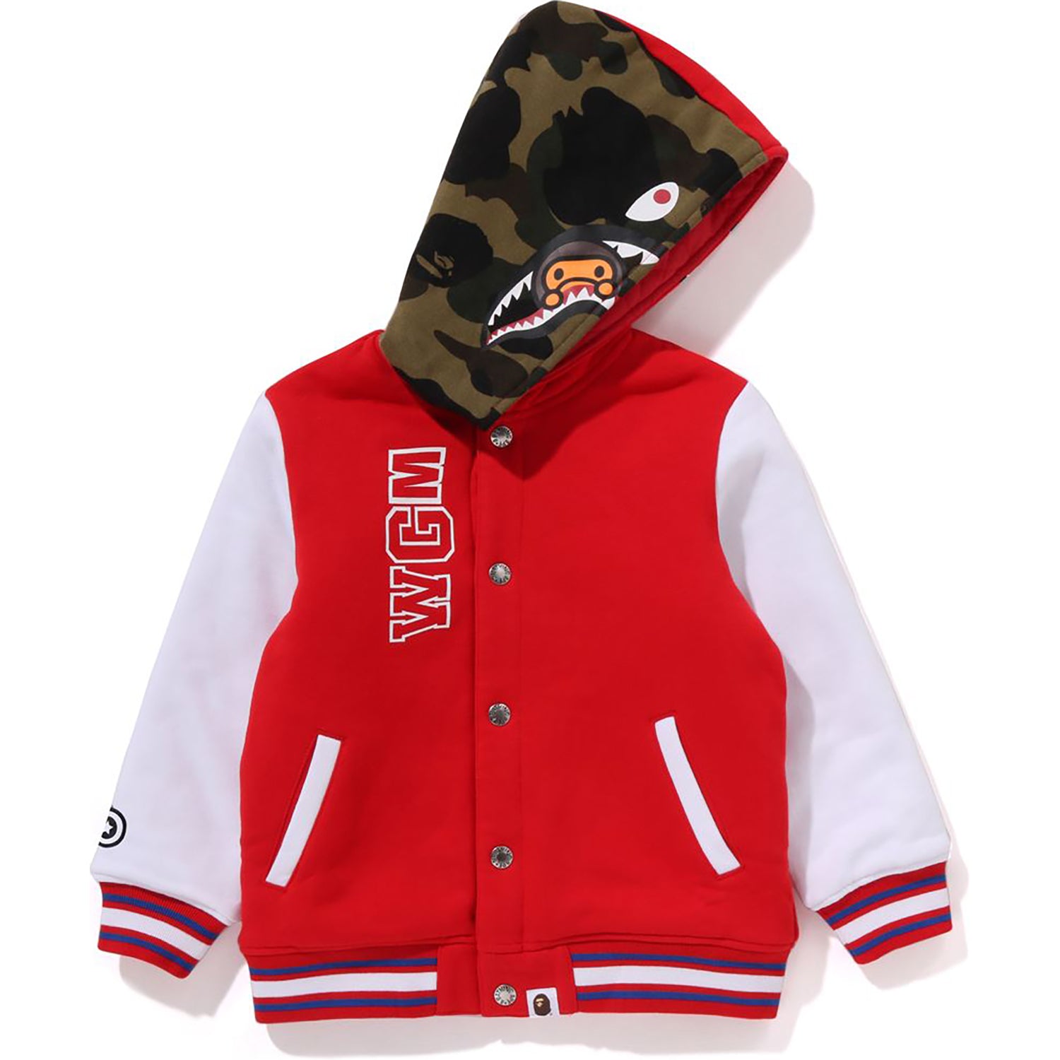 MILO SHARK HOODIE SWEAT VARSITY JACKET KIDS - Image 12