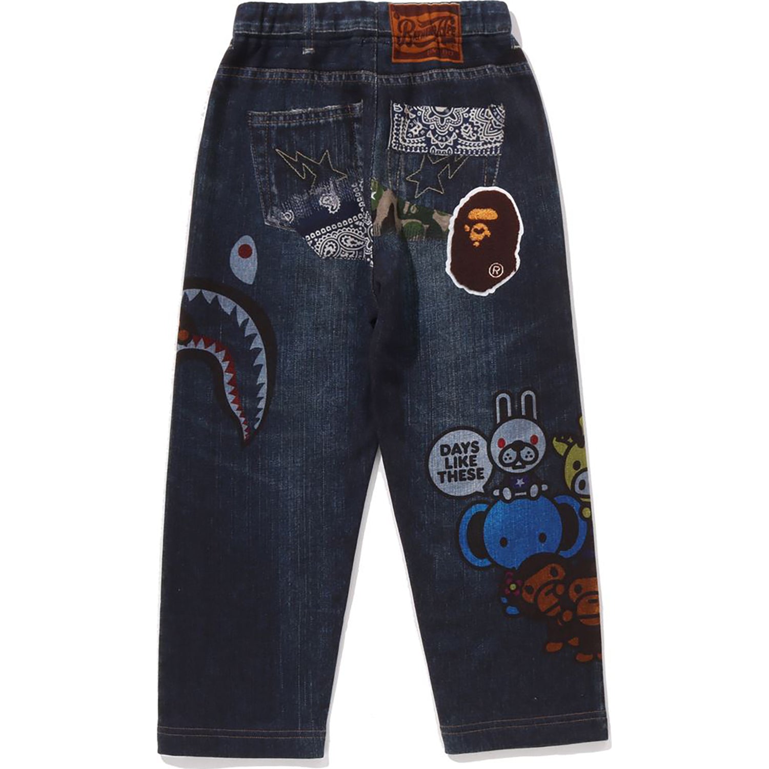BABY MILO FRIENDS DENIM PRINT SWEAT PANTS KIDS - Image 2