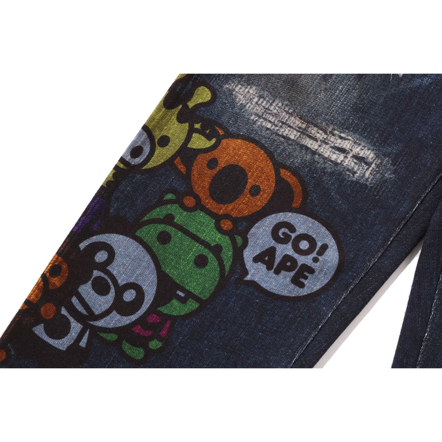 BABY MILO FRIENDS DENIM PRINT SWEAT PANTS KIDS - Image 3