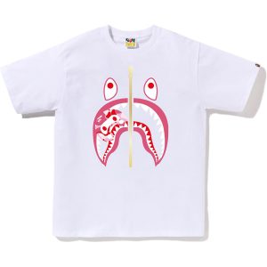 BAPE MENS ABC CAMO MILO SHARK T-SHIRT