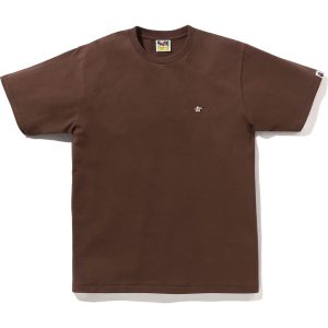 BAPE MENS COTTON MILO STA ONE POINT T-SHIRT