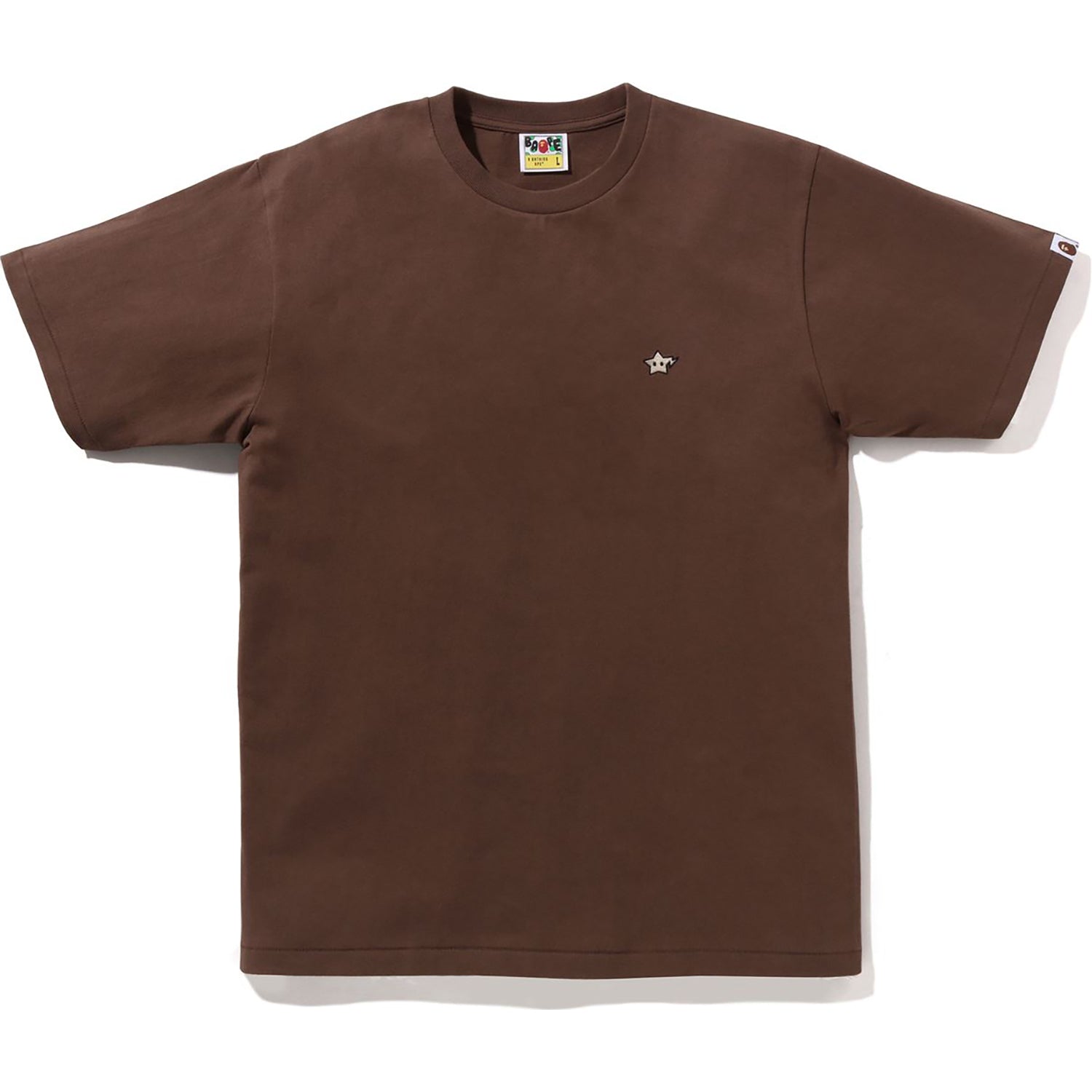BAPE MENS COTTON MILO STA ONE POINT T-SHIRT