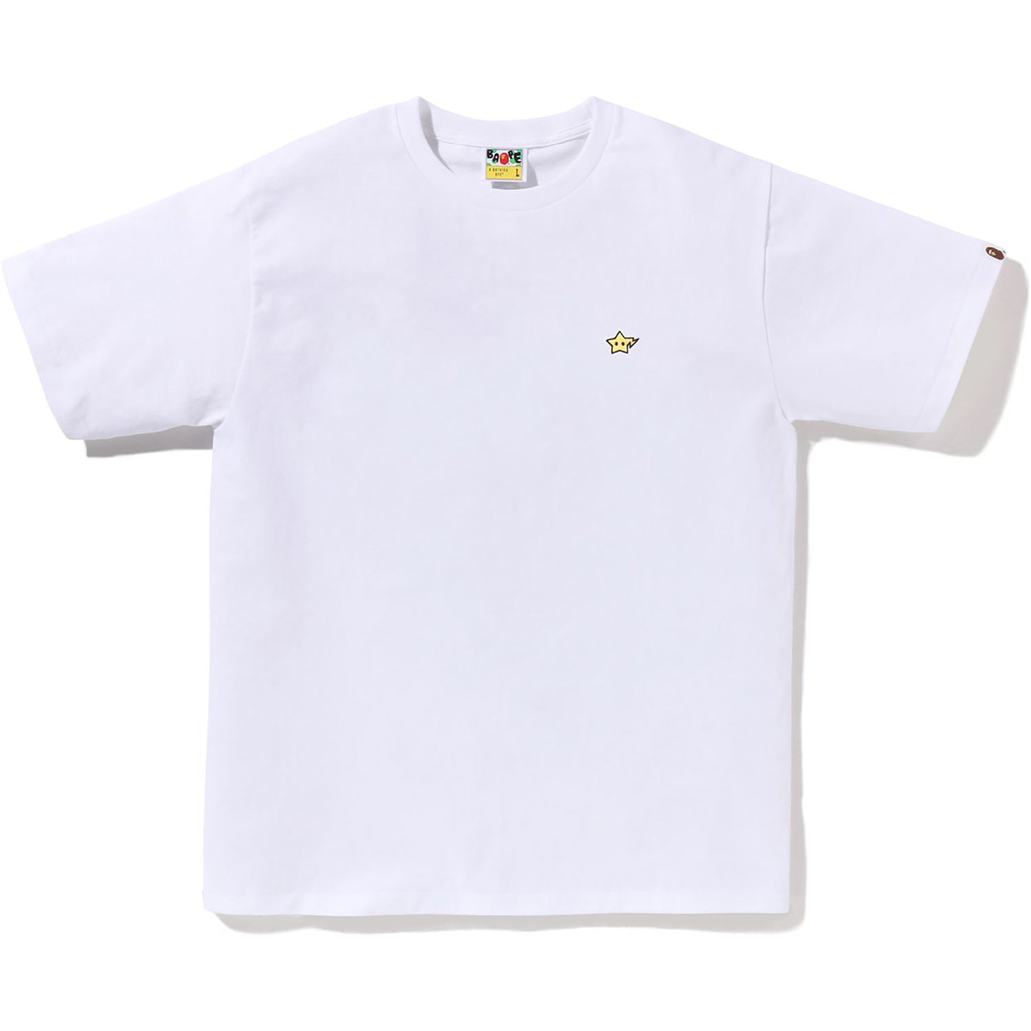 BAPE MENS COTTON MILO STA ONE POINT T-SHIRT - Image 7