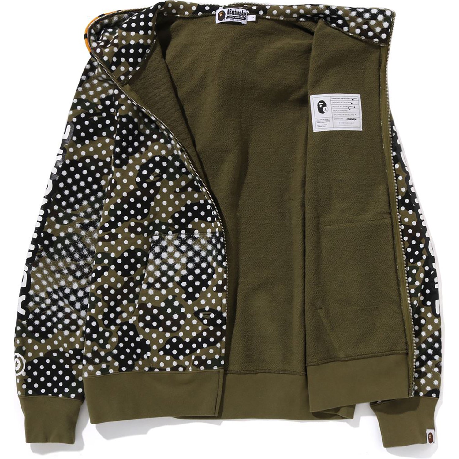 BAPE X JOSHUA VIDES - MILO FACE FULL ZIP HOODIE MENS - Image 5